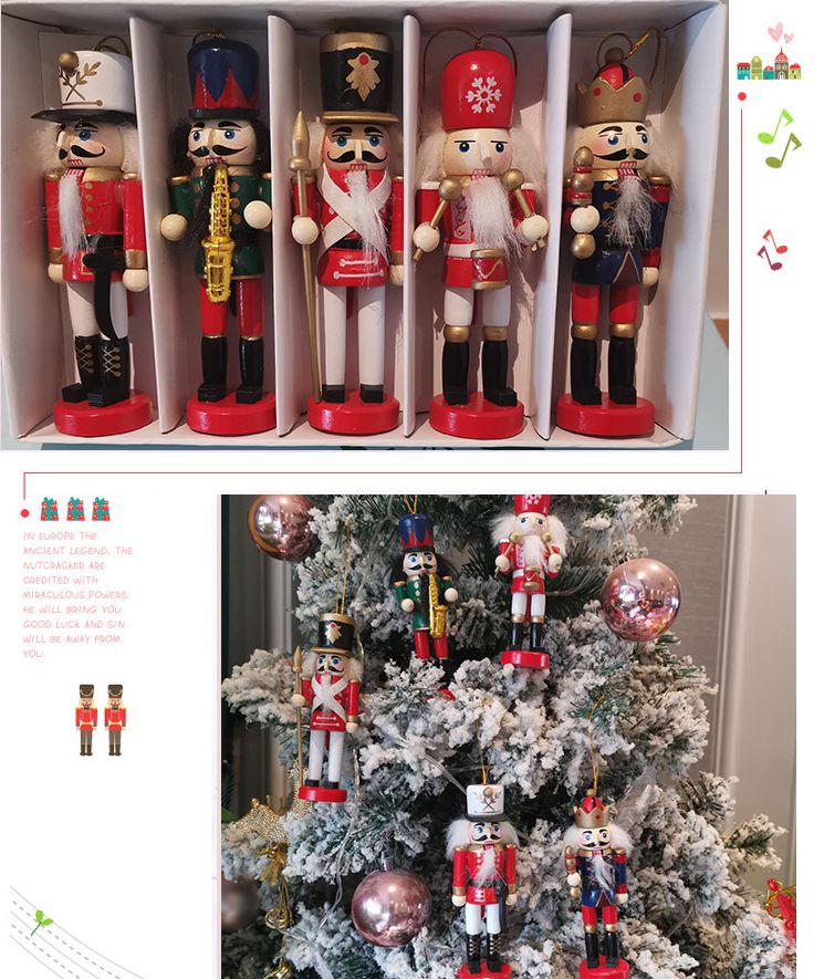 Nutcracker Figurine - Decorações para natal, quebra-nozes para crianças,