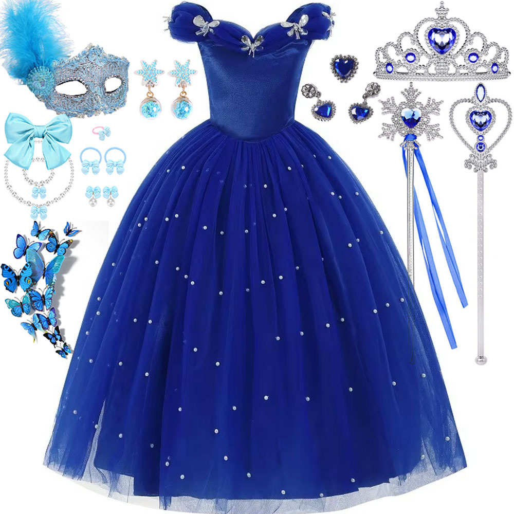 Ornament Ball Set - Vestido de Luxo Azul Escuro Estilo