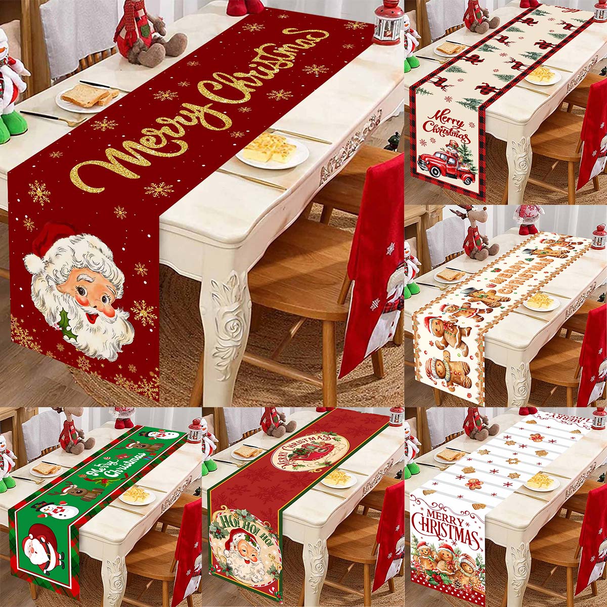 Christmas Table Runner - Corredores De Mesa De Poliéster Do
