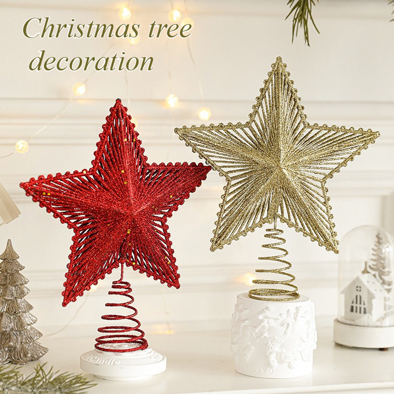 Star Tree Topper - 1 Peça de Estrela para Topo