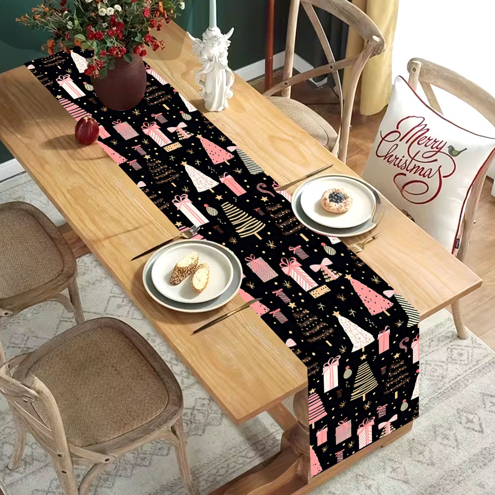 Caminho de Mesa de Natal Rosa  - Christmas Table Runner avaliação e preço