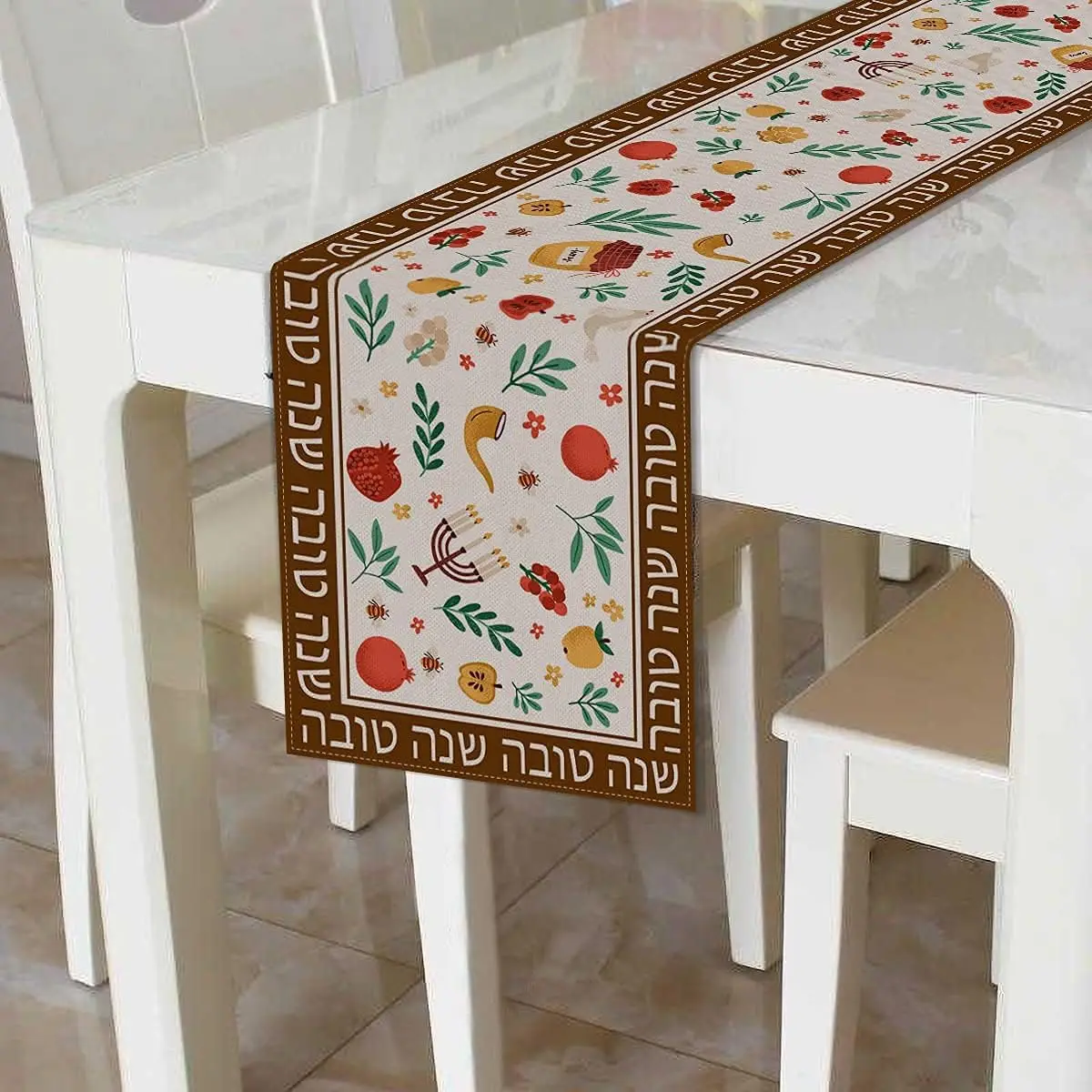 Rosh Hashanah High Holy Day Co - Christmas Table Runner avaliação e preço