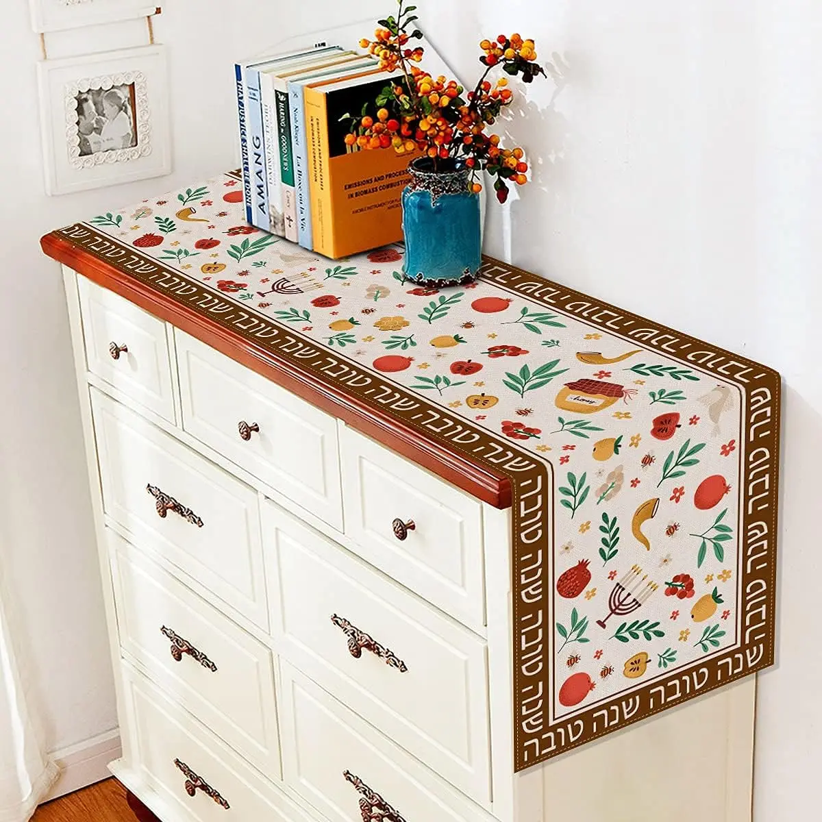 Rosh Hashanah High Holy Day Co - Christmas Table Runner avaliação e preço