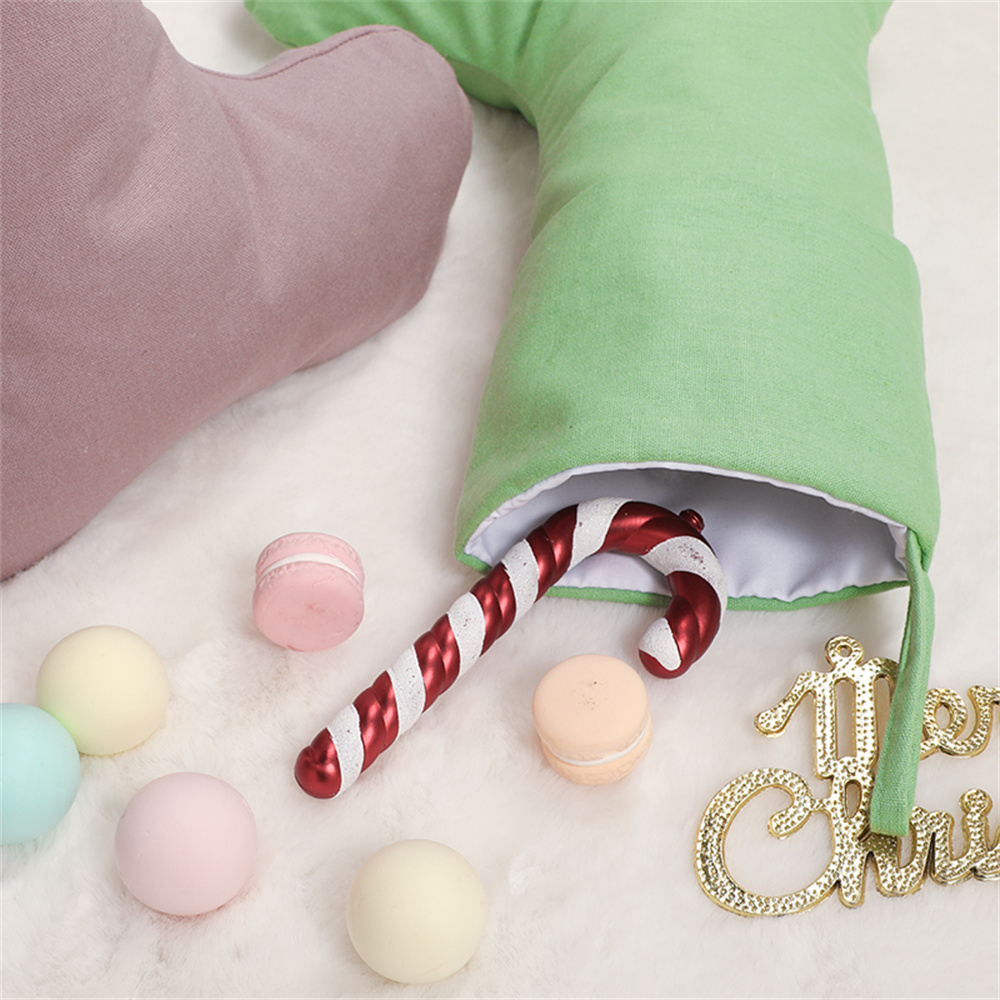 Meia de Natal de Linho Natural - Christmas Stocking Hanging avaliação e preço