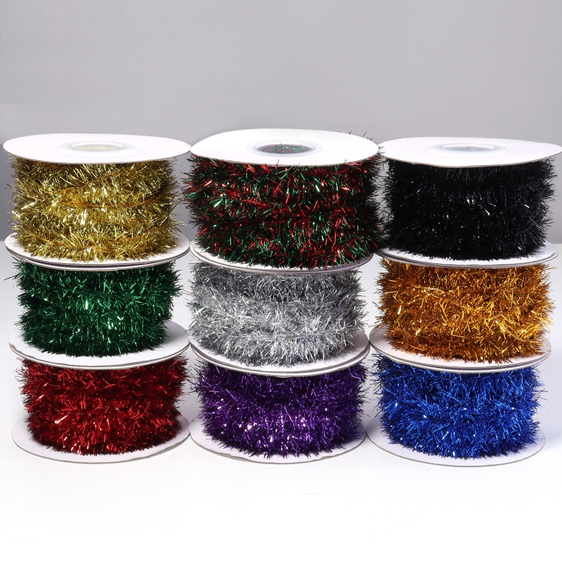 10 jardas fita de enfeites de  - Tinsel Garland Decoration avaliação e preço