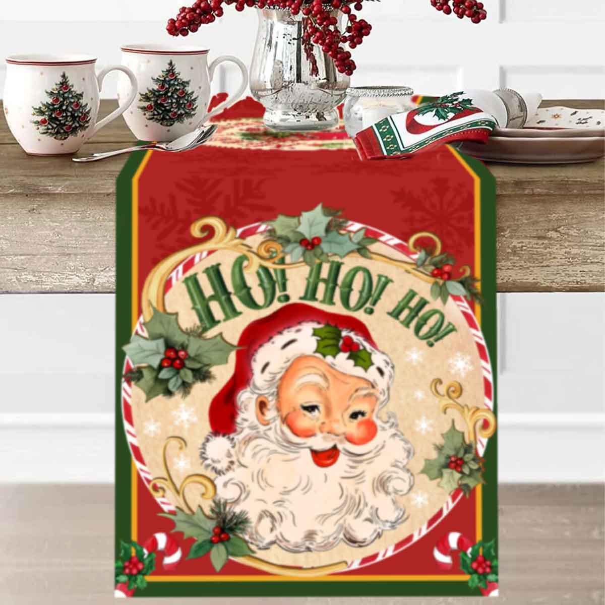 Corredores De Mesa De Poliéste - Christmas Table Runner avaliação e preço