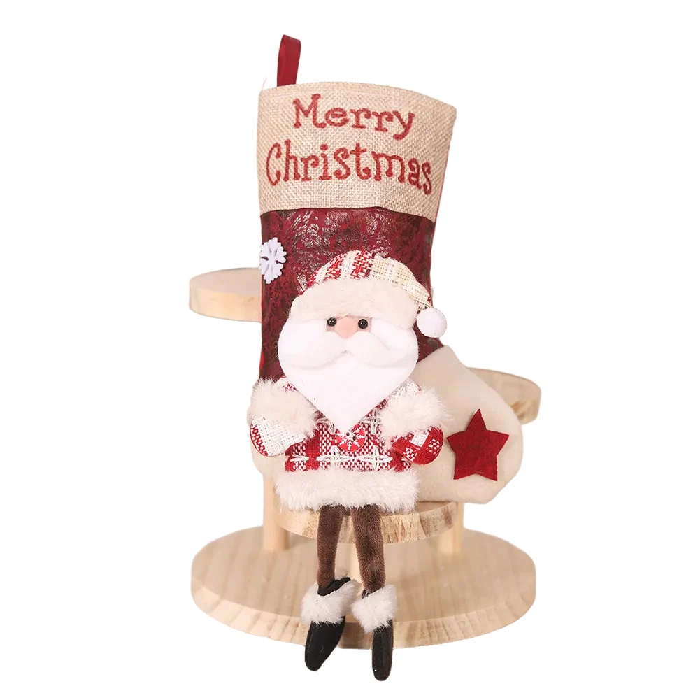 Grande meia de Natal de Papai  - Christmas Stocking Hanging avaliação e preço