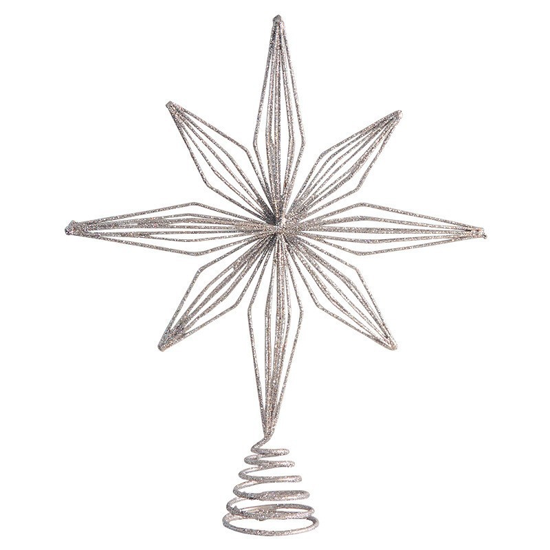 30cm árvore de natal toppers e - Star Tree Topper avaliação e preço