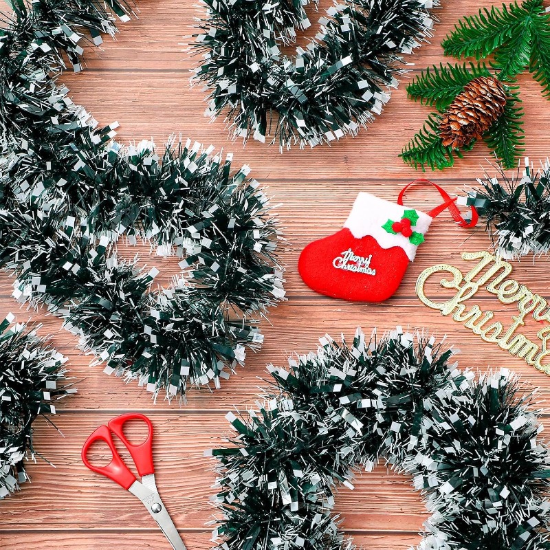 Guirlanda de Fita de Natal 2/2 - Tinsel Garland Decoration avaliação e preço