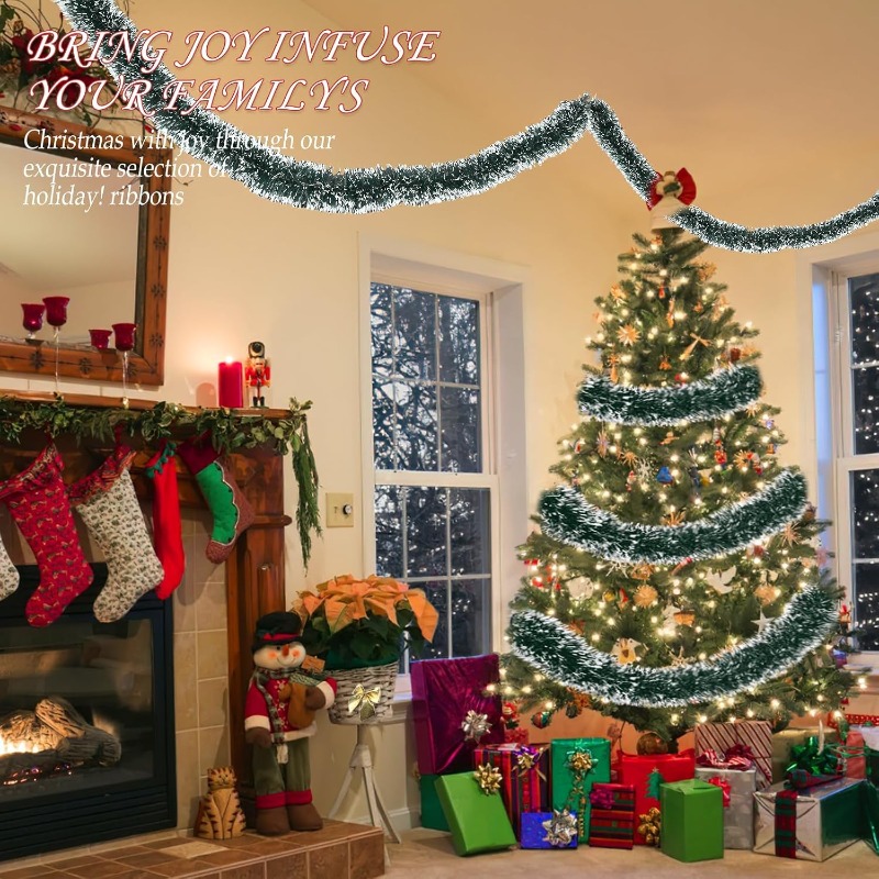 Guirlanda de Fita de Natal 2/2 - Tinsel Garland Decoration avaliação e preço